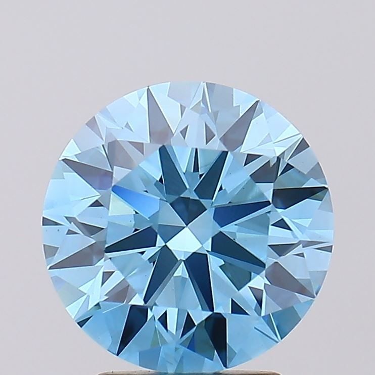 Ideal Loose Diamond - ROUND 3.0ct Fancy Vivid Blue VS1: Ideal Loose Diamond - ROUND 3.0ct Fancy Vivid Blue VS1 Source: This is a real non-mined Diamond that has been grown in a lab Shape: ROUND Carats: 3.0 Color: Fancy Vivid Blue Certification: IGI Video: