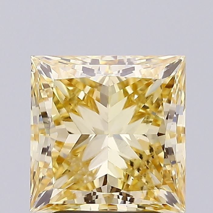 Loose Diamond - PRINCESS 3.01ct Fancy Intense Yellow VS2: Loose Diamond - PRINCESS 3.01ct Fancy Intense Yellow VS2 Source: This is a real non-mined Diamond that has been grown in a lab Shape: PRINCESS Carats: 3.01 Color: Fancy Intense Yellow Certification: I