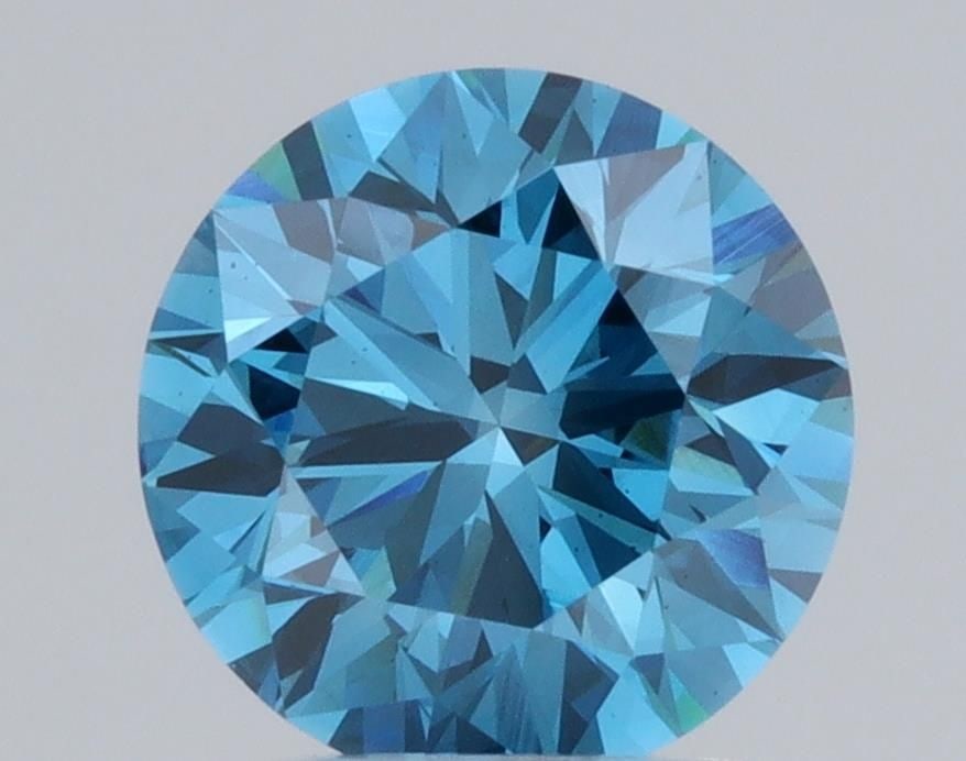 Loose Diamond - ROUND 1.58ct Fancy Blue VS1: Loose Diamond - ROUND 1.58ct Fancy Blue VS1 Source: This is a real non-mined Diamond that has been grown in a lab Shape: ROUND Carats: 1.58 Color: Fancy Blue Certification: NONE Video:
