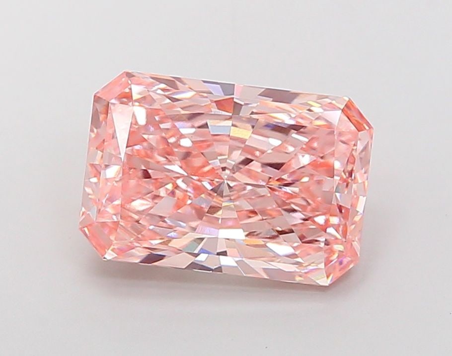 Loose Diamond - RADIANT 6.58ct Fancy Intense Pink VS1: Loose Diamond - RADIANT 6.58ct Fancy Intense Pink VS1 Source: This is a real non-mined Diamond that has been grown in a lab Shape: RADIANT Carats: 6.58 Color: Fancy Intense Pink Certification: IGI Vid