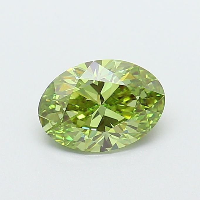 Loose Diamond - OVAL 1.01ct Fancy Vivid Green VS1: Loose Diamond - OVAL 1.01ct Fancy Vivid Green VS1 Source: This is a real non-mined Diamond that has been grown in a lab Shape: OVAL Carats: 1.01 Color: Fancy Vivid Green Certification: IGI Video: