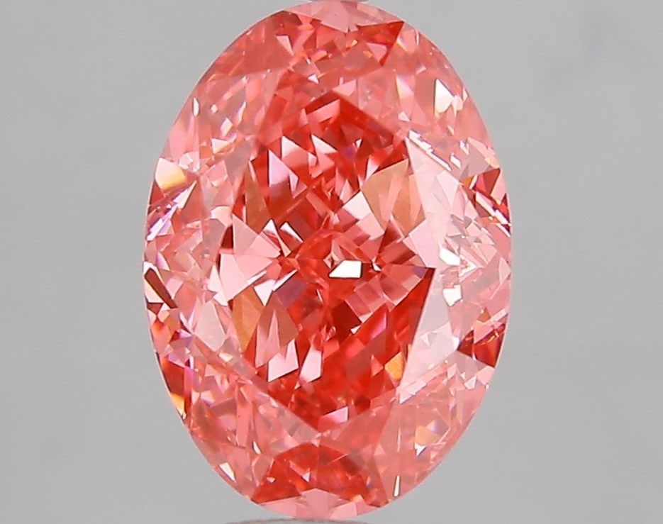 Loose Diamond - OVAL 3.06ct Fancy Vivid Pink VS1: Loose Diamond - OVAL 3.06ct Fancy Vivid Pink VS1 Source: This is a real non-mined Diamond that has been grown in a lab Shape: OVAL Carats: 3.06 Color: Fancy Vivid Pink Certification: IGI Video: