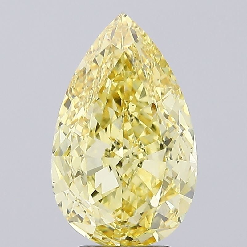Loose Diamond - PEAR 4.84ct Fancy Intense Yellow VS1: Loose Diamond - PEAR 4.84ct Fancy Intense Yellow VS1 Source: This is a real non-mined Diamond that has been grown in a lab Shape: PEAR Carats: 4.84 Color: Fancy Intense Yellow Certification: IGI Video