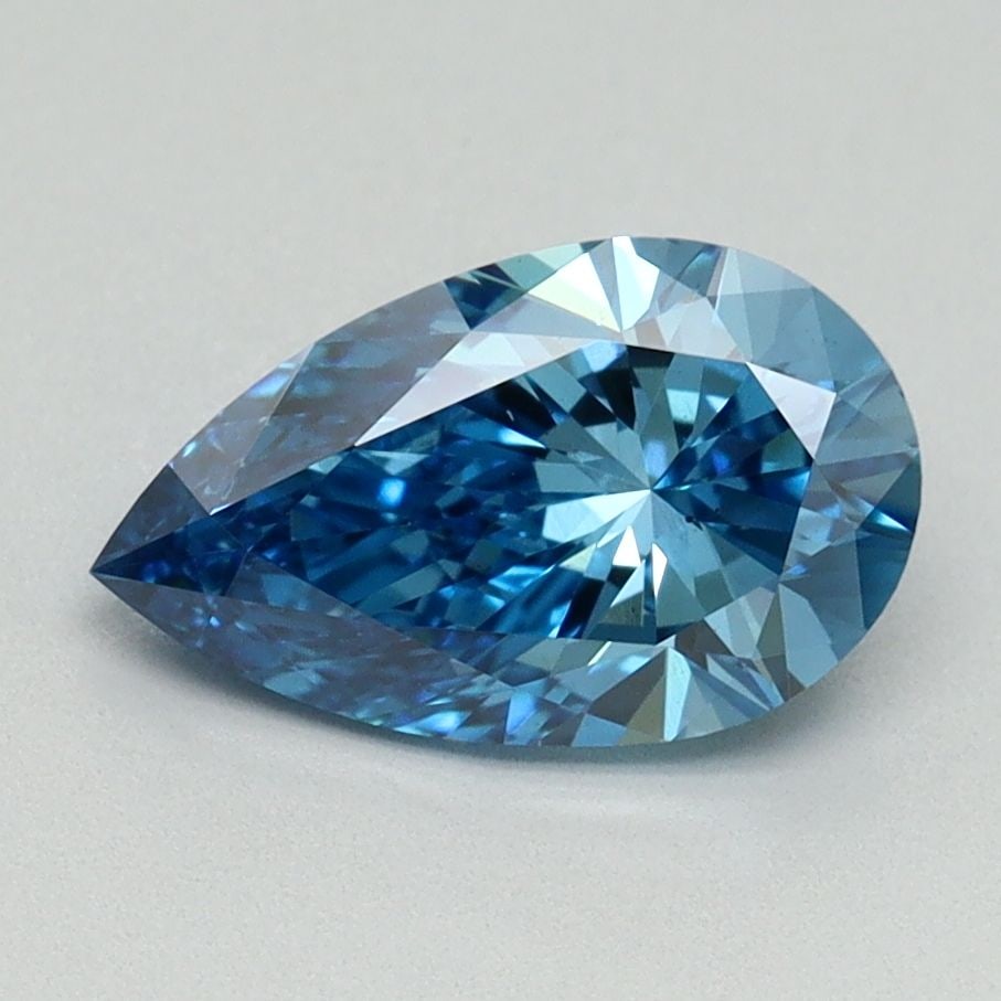 Loose Diamond - PEAR 1.5ct Fancy Vivid Blue VS2: Loose Diamond - PEAR 1.5ct Fancy Vivid Blue VS2 Source: This is a real non-mined Diamond that has been grown in a lab Shape: PEAR Carats: 1.5 Color: Fancy Vivid Blue Certification: IGI Video: