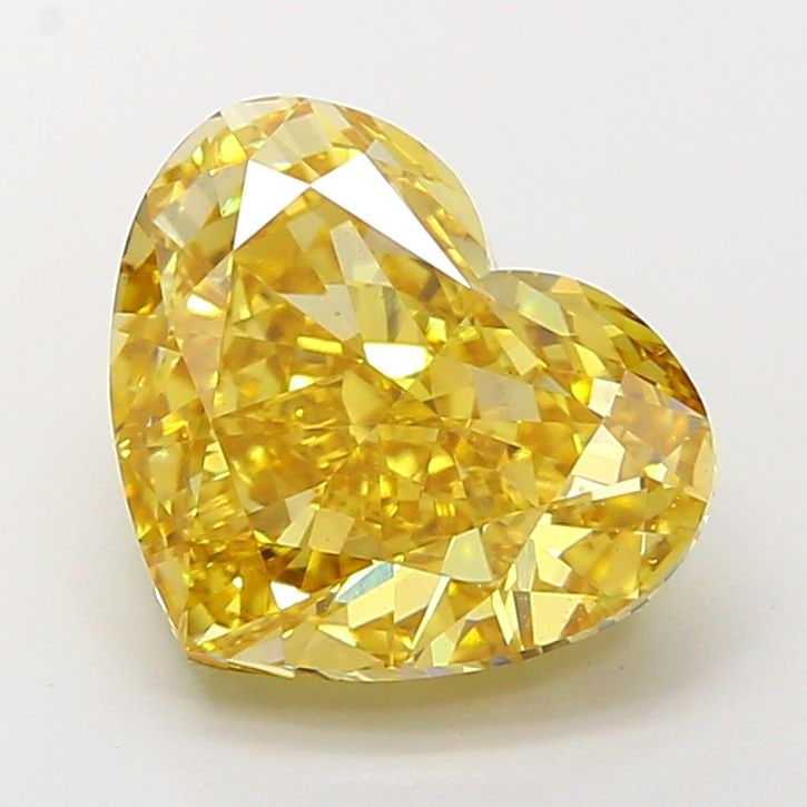 Loose Diamond - HEART 5.02ct Fancy Intense Yellow VS1: Loose Diamond - HEART 5.02ct Fancy Intense Yellow VS1 Source: This is a real non-mined Diamond that has been grown in a lab Shape: HEART Carats: 5.02 Color: Fancy Intense Yellow Certification: IGI Vid