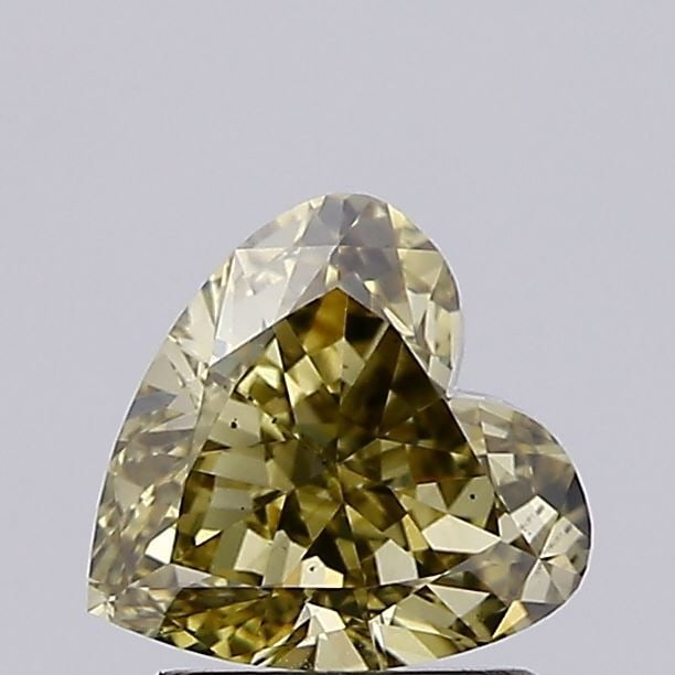 Loose Diamond - HEART 1.59ct Fancy Light Gray Yellow VS2: Loose Diamond - HEART 1.59ct Fancy Light Gray Yellow VS2 Source: This is a real non-mined Diamond that has been grown in a lab Shape: HEART Carats: 1.59 Color: Fancy Light Gray Yellow Certification: I