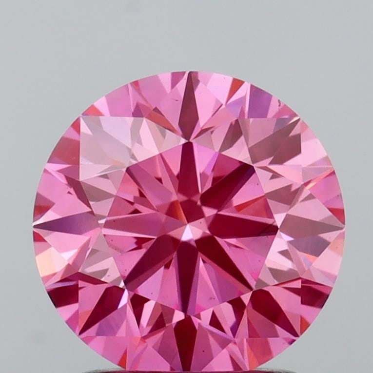 Ideal Loose Diamond - ROUND 1.73ct Fancy Vivid Pink VS1 (1 of 1)