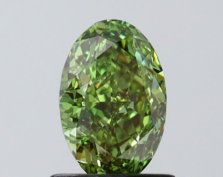 Loose Diamond - OVAL 1.05ct Faint Green VS1: Loose Diamond - OVAL 1.05ct Faint Green VS1 Source: This is a real non-mined Diamond that has been grown in a lab Shape: OVAL Carats: 1.05 Color: Faint Green Certification: NONE Video: