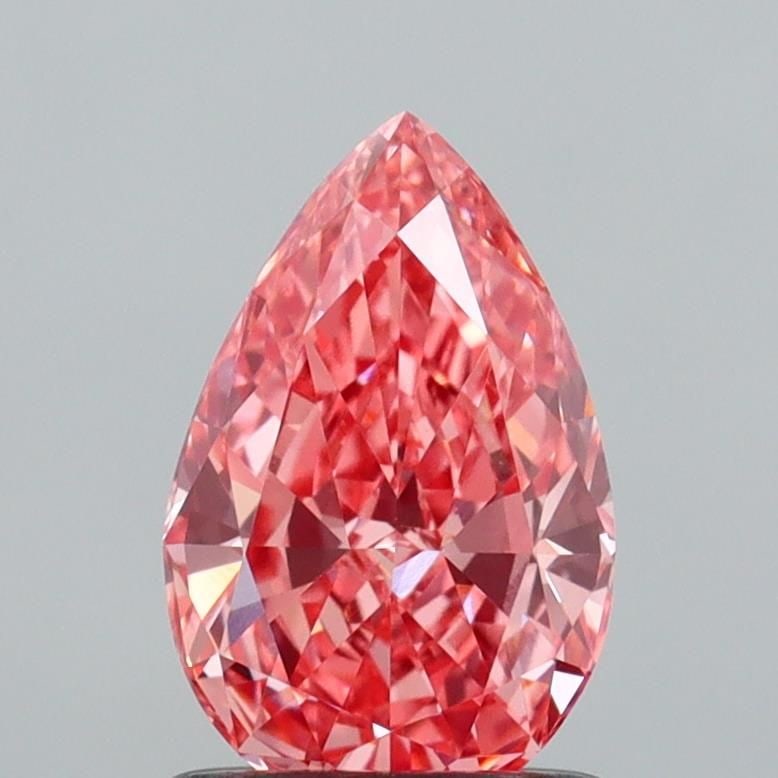 Loose Diamond - PEAR 1.02ct Fancy Vivid Pink VVS2: Loose Diamond - PEAR 1.02ct Fancy Vivid Pink VVS2 Source: This is a real non-mined Diamond that has been grown in a lab Shape: PEAR Carats: 1.02 Color: Fancy Vivid Pink Certification: IGI Video:
