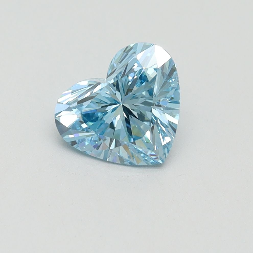 Loose Diamond - HEART 1.02ct Fancy Vivid Blue VS1: Loose Diamond - HEART 1.02ct Fancy Vivid Blue VS1 Source: This is a real non-mined Diamond that has been grown in a lab Shape: HEART Carats: 1.02 Color: Fancy Vivid Blue Certification: IGI Video: