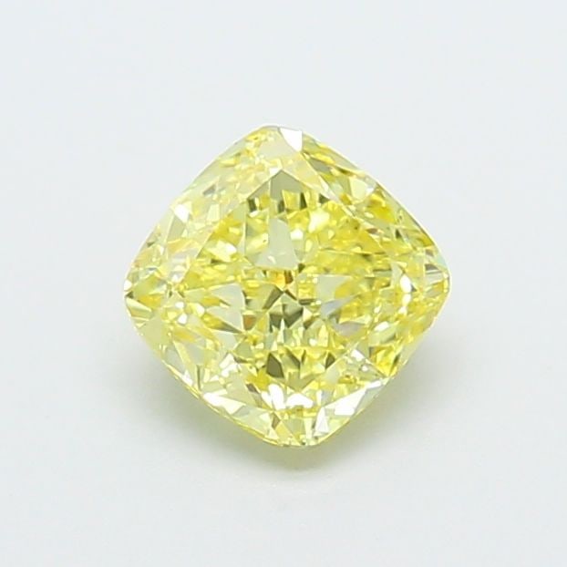 Loose Diamond - CUSHION MODIFIED 1.04ct Fancy Intense Yellow VS1: Loose Diamond - CUSHION MODIFIED 1.04ct Fancy Intense Yellow VS1 Source: This is a real non-mined Diamond that has been grown in a lab Shape: CUSHION MODIFIED Carats: 1.04 Color: Fancy Intense Yellow 