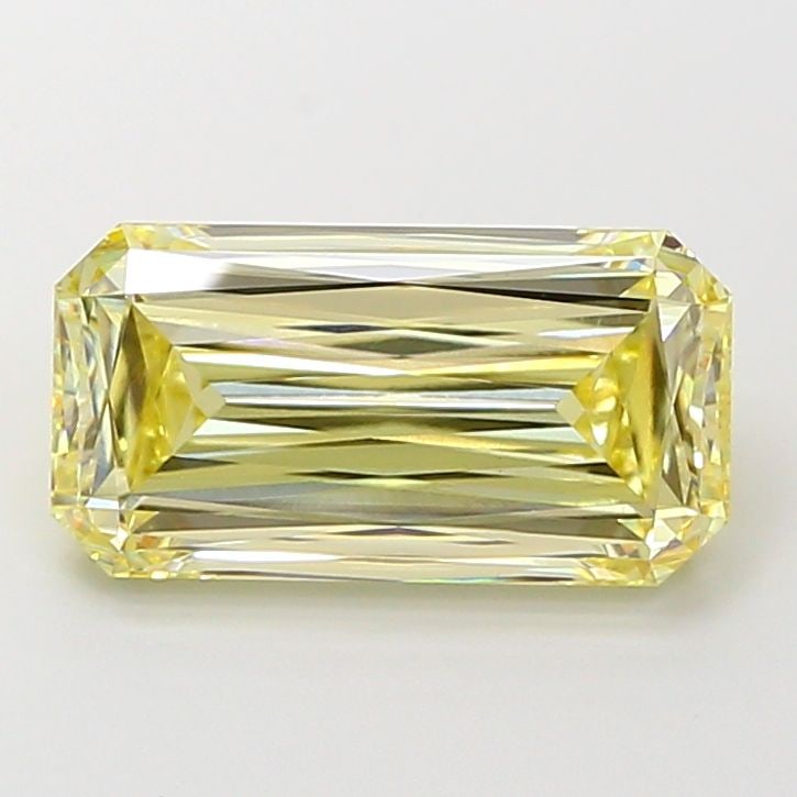 Loose Diamond - RADIANT 4.01ct Fancy Yellow VVS2: Loose Diamond - RADIANT 4.01ct Fancy Yellow VVS2 Source: This is a real non-mined Diamond that has been grown in a lab Shape: RADIANT Carats: 4.01 Color: Fancy Yellow Certification: IGI Video: