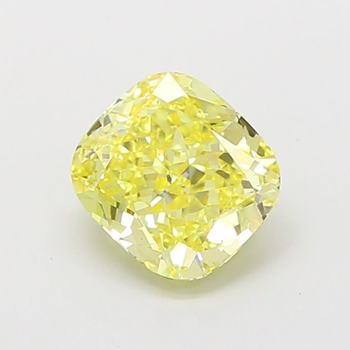Loose Diamond - CUSHION MODIFIED 1.51ct Fancy Intense Yellow VS1: Loose Diamond - CUSHION MODIFIED 1.51ct Fancy Intense Yellow VS1 Source: This is a real non-mined Diamond that has been grown in a lab Shape: CUSHION MODIFIED Carats: 1.51 Color: Fancy Intense Yellow 