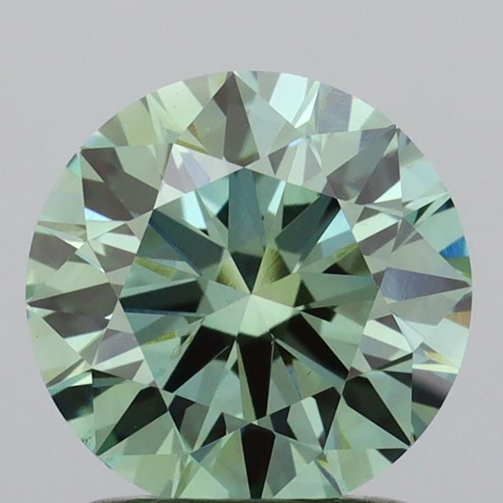 Ideal Loose Diamond - ROUND 1.57ct Fancy Vivid Green VS1: Ideal Loose Diamond - ROUND 1.57ct Fancy Vivid Green VS1 Source: This is a real non-mined Diamond that has been grown in a lab Shape: ROUND Carats: 1.57 Color: Fancy Vivid Green Certification: IGI Vid
