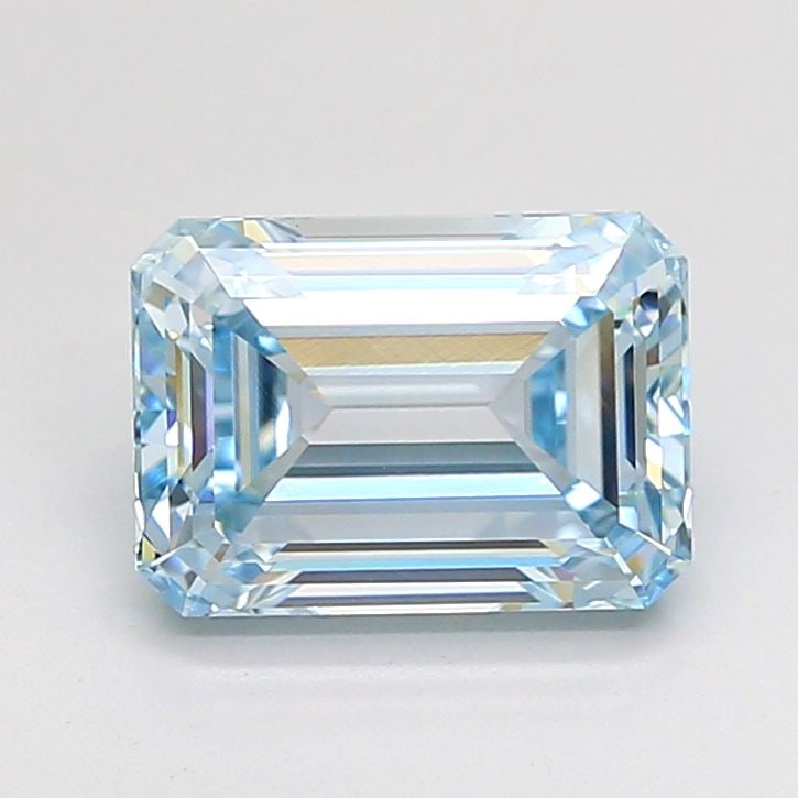 Loose Diamond - EMERALD 2.02ct Blue VS1: Loose Diamond - EMERALD 2.02ct Blue VS1 Source: This is a real non-mined Diamond that has been grown in a lab Shape: EMERALD Carats: 2.02 Color: Blue Certification: NONE Video: