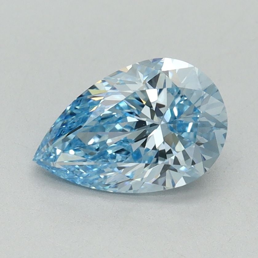 Loose Diamond - PEAR 1.08ct Fancy Vivid Blue VS1: Loose Diamond - PEAR 1.08ct Fancy Vivid Blue VS1 Source: This is a real non-mined Diamond that has been grown in a lab Shape: PEAR Carats: 1.08 Color: Fancy Vivid Blue Certification: IGI Video: