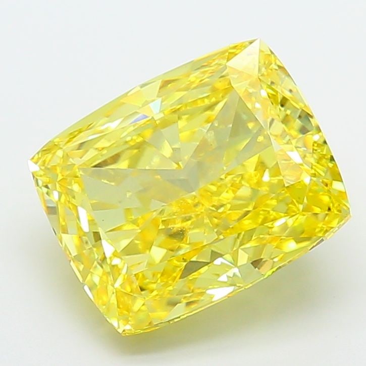 Loose Diamond - CUSHION MODIFIED 9.08ct Fancy Vivid Yellow VS1: Loose Diamond - CUSHION MODIFIED 9.08ct Fancy Vivid Yellow VS1 Source: This is a real non-mined Diamond that has been grown in a lab Shape: CUSHION MODIFIED Carats: 9.08 Color: Fancy Vivid Yellow Cert
