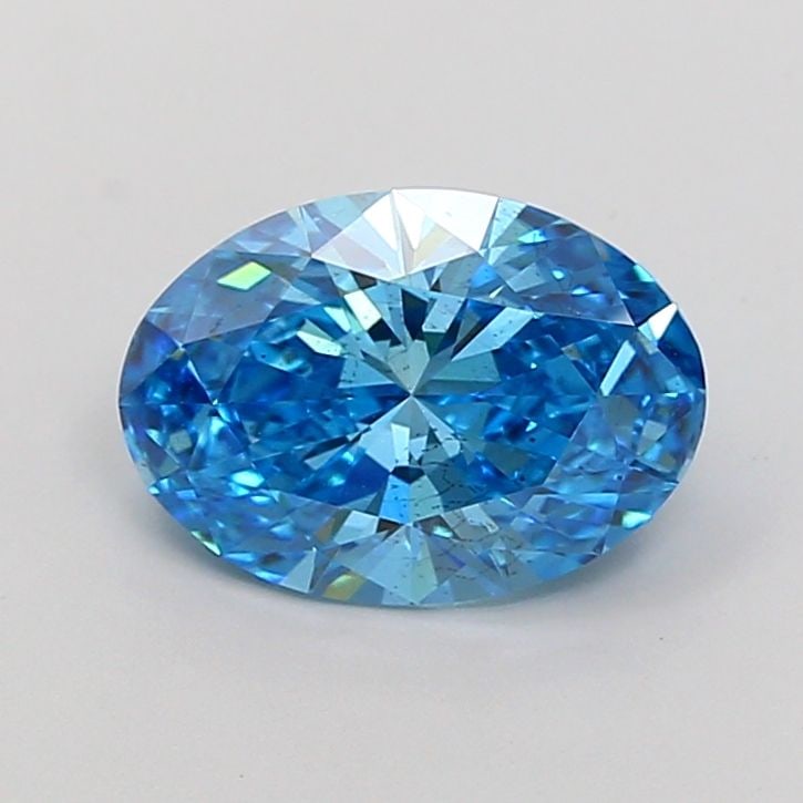 Loose Diamond - OVAL 2.01ct Fancy Vivid Blue SI1: Loose Diamond - OVAL 2.01ct Fancy Vivid Blue SI1 Source: This is a real non-mined Diamond that has been grown in a lab Shape: OVAL Carats: 2.01 Color: Fancy Vivid Blue Certification: NONE Video: