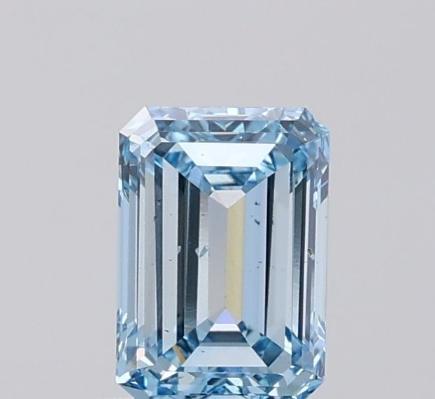 Loose Diamond - EMERALD 1.0ct Fancy Vivid Blue SI1 (1 of 1)