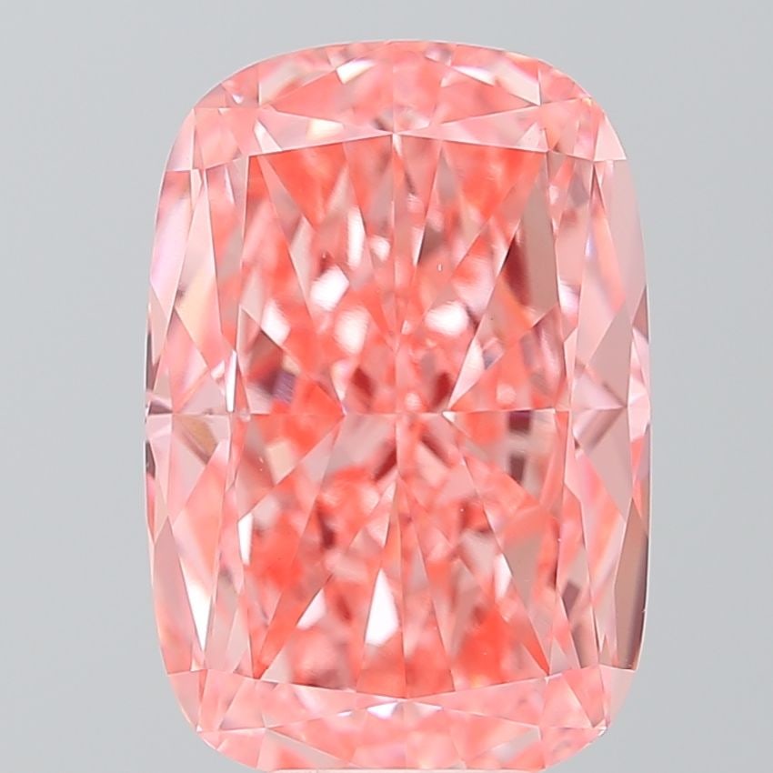 Loose Diamond - CUSHION MODIFIED 8.07ct Fancy Vivid Pink VVS2: Loose Diamond - CUSHION MODIFIED 8.07ct Fancy Vivid Pink VVS2 Source: This is a real non-mined Diamond that has been grown in a lab Shape: CUSHION MODIFIED Carats: 8.07 Color: Fancy Vivid Pink Certifi