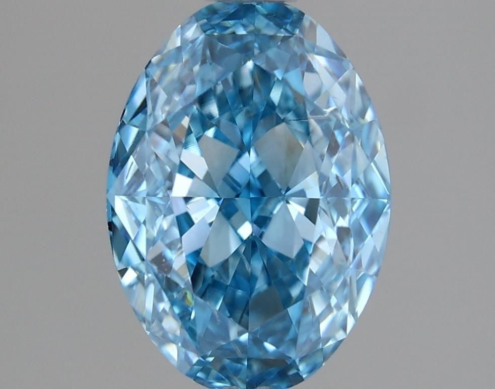 Loose Diamond - OVAL 1.68ct Fancy Vivid Blue SI1: Loose Diamond - OVAL 1.68ct Fancy Vivid Blue SI1 Source: This is a real non-mined Diamond that has been grown in a lab Shape: OVAL Carats: 1.68 Color: Fancy Vivid Blue Certification: IGI Video: