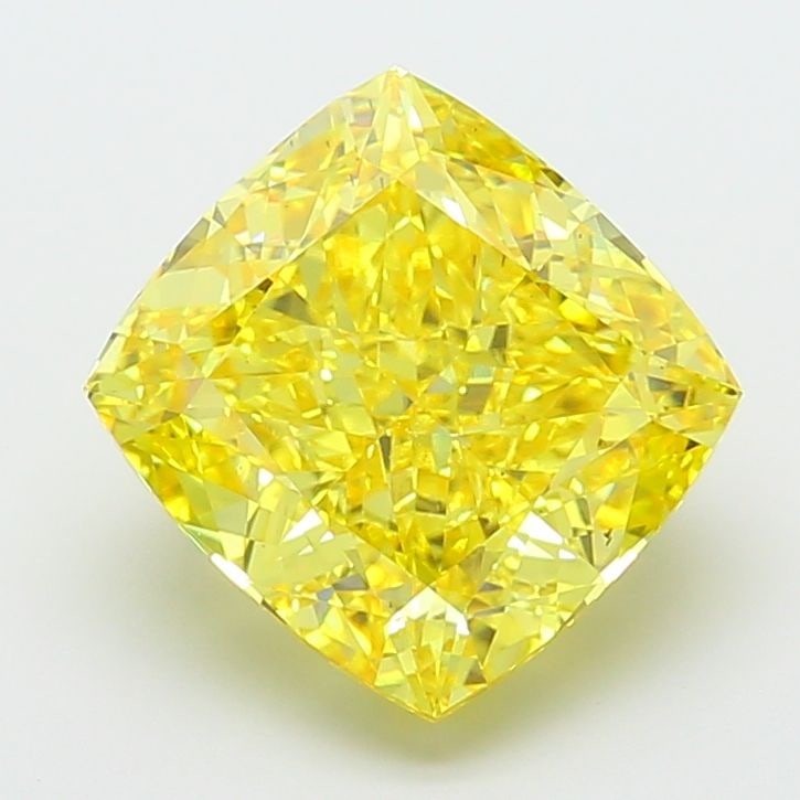 Loose Diamond - CUSHION MODIFIED 8.06ct Fancy Vivid Yellow VS1: Loose Diamond - CUSHION MODIFIED 8.06ct Fancy Vivid Yellow VS1 Source: This is a real non-mined Diamond that has been grown in a lab Shape: CUSHION MODIFIED Carats: 8.06 Color: Fancy Vivid Yellow Cert