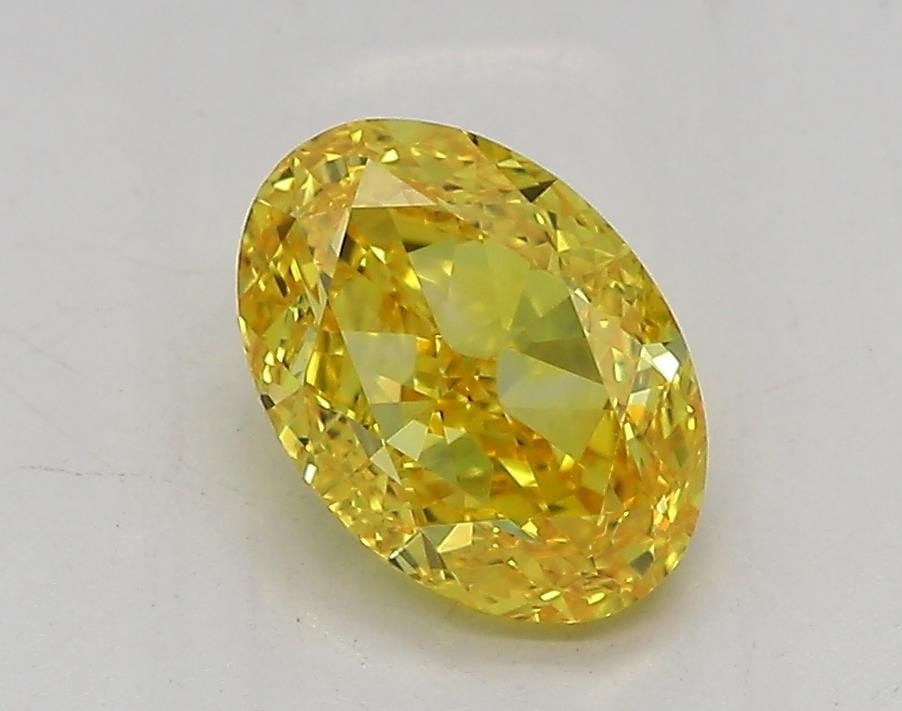 Loose Diamond - OVAL 1.31ct Fancy Vivid Yellow IF: Loose Diamond - OVAL 1.31ct Fancy Vivid Yellow IF Source: This is a real non-mined Diamond that has been grown in a lab Shape: OVAL Carats: 1.31 Color: Fancy Vivid Yellow Certification: IGI Video: