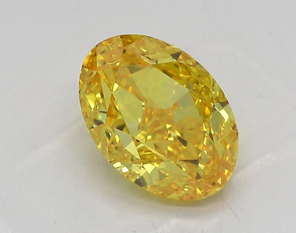 Loose Diamond - OVAL 1.77ct Fancy Vivid Yellow VS1: Loose Diamond - OVAL 1.77ct Fancy Vivid Yellow VS1 Source: This is a real non-mined Diamond that has been grown in a lab Shape: OVAL Carats: 1.77 Color: Fancy Vivid Yellow Certification: IGI Video: