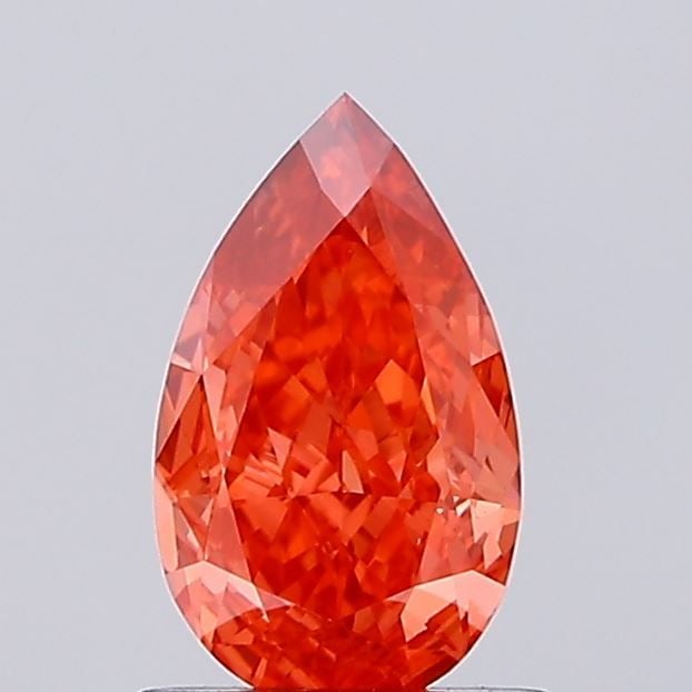 Loose Diamond - PEAR 0.91ct Fancy Vivid Red VVS2: Loose Diamond - PEAR 0.91ct Fancy Vivid Red VVS2 Source: This is a real non-mined Diamond that has been grown in a lab Shape: PEAR Carats: 0.91 Color: Fancy Vivid Red Certification: NONE Video: