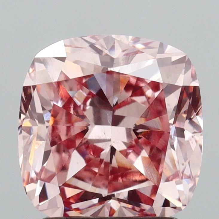 Loose Diamond - CUSHION MODIFIED 1.81ct Fancy Intense Pink VS2: Loose Diamond - CUSHION MODIFIED 1.81ct Fancy Intense Pink VS2 Source: This is a real non-mined Diamond that has been grown in a lab Shape: CUSHION MODIFIED Carats: 1.81 Color: Fancy Intense Pink Cert
