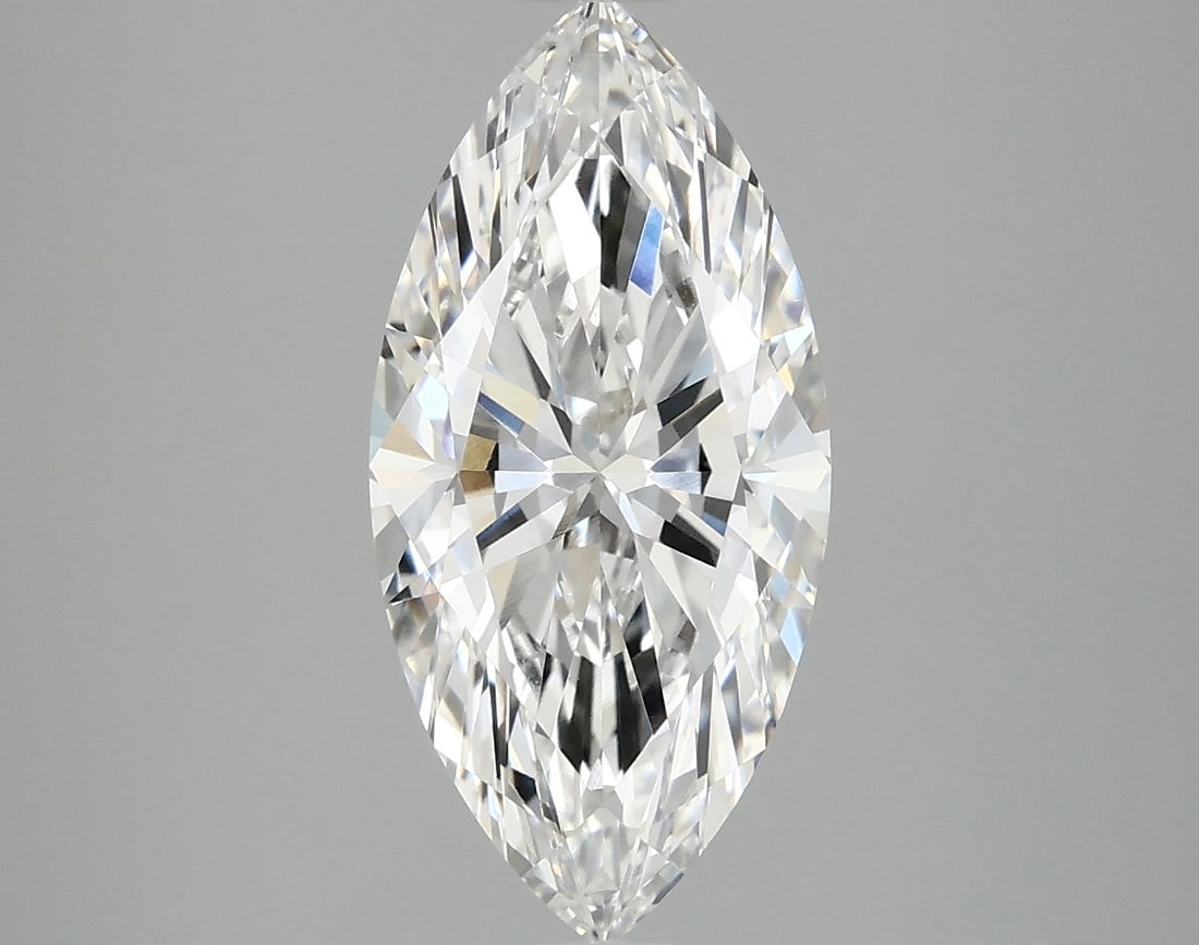 Loose Diamond - MARQUISE 2.43ct E VVS2: Loose Diamond - MARQUISE 2.43ct E VVS2 Source: This is a real non-mined Diamond that has been grown in a lab Shape: MARQUISE Carats: 2.43 Color: E Clarity: VVS2 Certification: IGI Condition: Pre-Owned