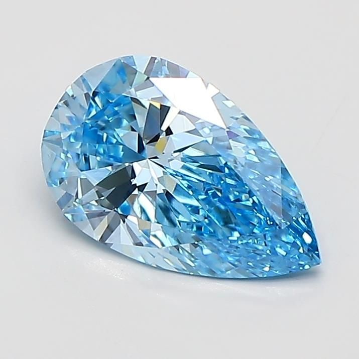 Loose Diamond - PEAR 1.21ct Fancy Vivid Blue VS1: Loose Diamond - PEAR 1.21ct Fancy Vivid Blue VS1 Source: This is a real non-mined Diamond that has been grown in a lab Shape: PEAR Carats: 1.21 Color: Fancy Vivid Blue Certification: IGI Video:
