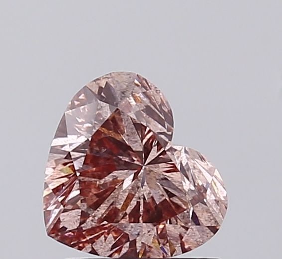 Loose Diamond - HEART 1.0ct Fancy Intense Brownish Pink I1: Loose Diamond - HEART 1.0ct Fancy Intense Brownish Pink I1 Source: This is a real non-mined Diamond that has been grown in a lab Shape: HEART Carats: 1.0 Color: Fancy Intense Brownish Pink Certificati
