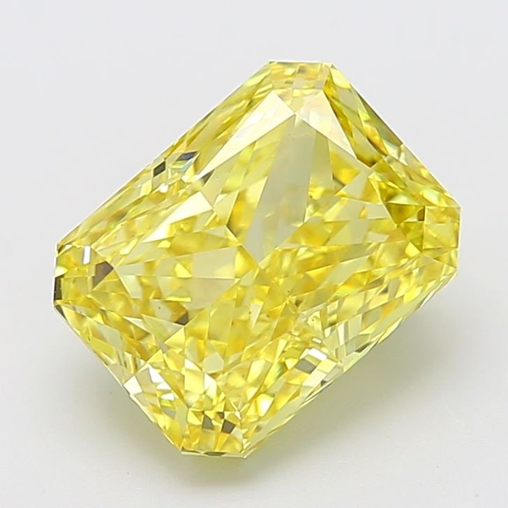 Loose Diamond - RADIANT 5.55ct Fancy Vivid Yellow VS1: Loose Diamond - RADIANT 5.55ct Fancy Vivid Yellow VS1 Source: This is a real non-mined Diamond that has been grown in a lab Shape: RADIANT Carats: 5.55 Color: Fancy Vivid Yellow Certification: IGI Vid