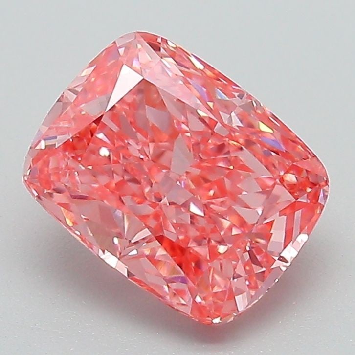 Loose Diamond - CUSHION MODIFIED 2.08ct Fancy Vivid Pink VVS2: Loose Diamond - CUSHION MODIFIED 2.08ct Fancy Vivid Pink VVS2 Source: This is a real non-mined Diamond that has been grown in a lab Shape: CUSHION MODIFIED Carats: 2.08 Color: Fancy Vivid Pink Certifi