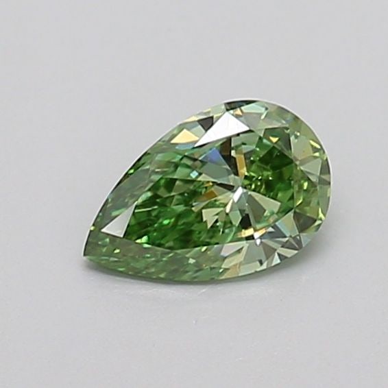 Loose Diamond - PEAR 0.34ct Fancy Vivid Green VVS2: Loose Diamond - PEAR 0.34ct Fancy Vivid Green VVS2 Source: This is a real non-mined Diamond that has been grown in a lab Shape: PEAR Carats: 0.34 Color: Fancy Vivid Green Certification: IGI Video: