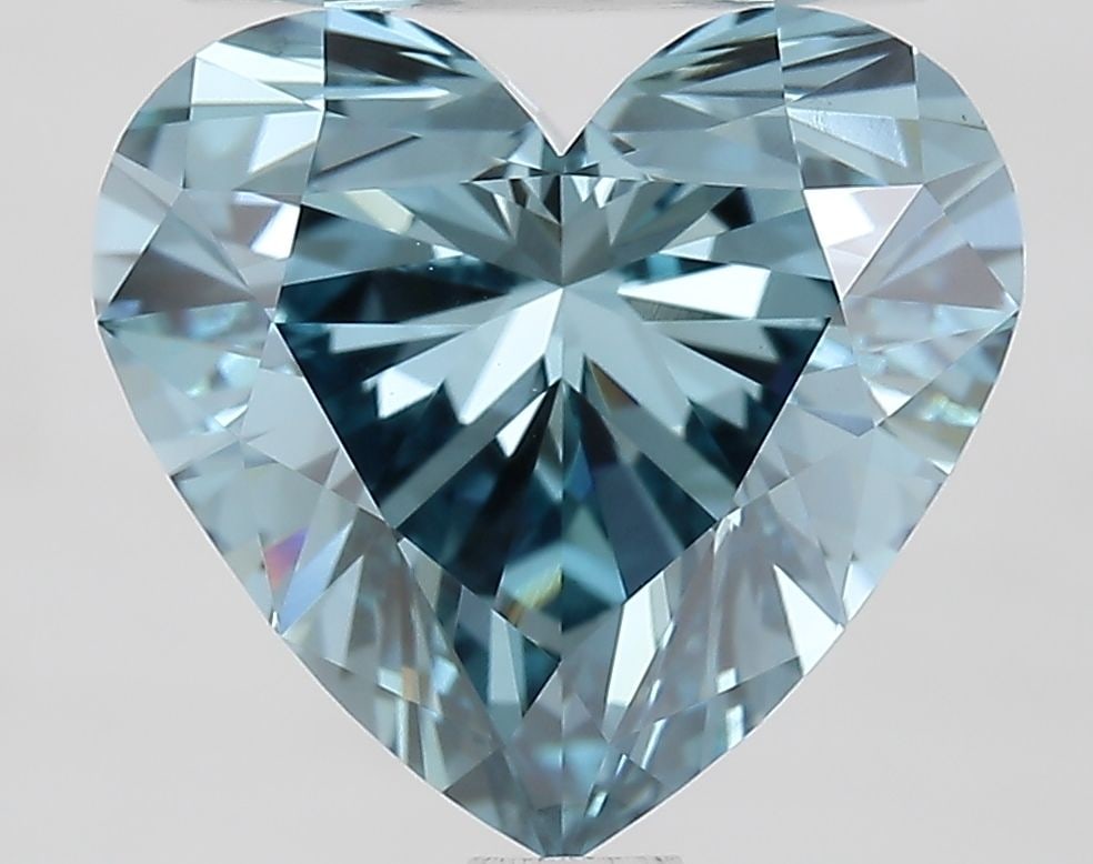 Loose Diamond - HEART 2.51ct Fancy Vivid Blue VVS2: Loose Diamond - HEART 2.51ct Fancy Vivid Blue VVS2 Source: This is a real non-mined Diamond that has been grown in a lab Shape: HEART Carats: 2.51 Color: Fancy Vivid Blue Certification: IGI Video:
