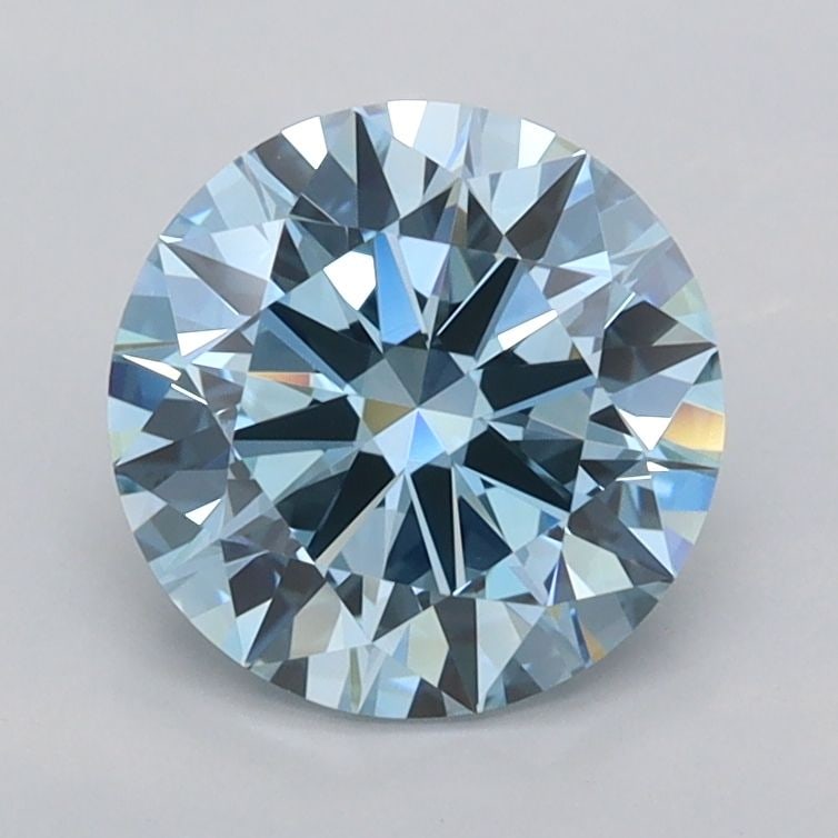Loose Diamond - ROUND 1.5ct Fancy Vivid Blue VVS2: Loose Diamond - ROUND 1.5ct Fancy Vivid Blue VVS2 Source: This is a real non-mined Diamond that has been grown in a lab Shape: ROUND Carats: 1.5 Color: Fancy Vivid Blue Certification: IGI Video: