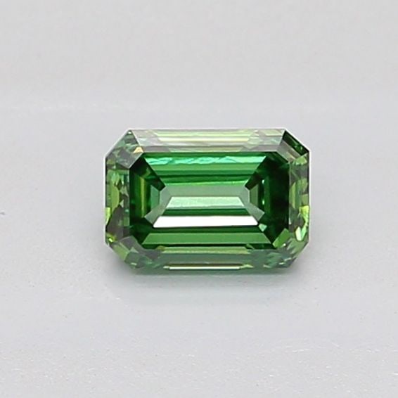 Loose Diamond - EMERALD 0.54ct Fancy Vivid Green VVS2: Loose Diamond - EMERALD 0.54ct Fancy Vivid Green VVS2 Source: This is a real non-mined Diamond that has been grown in a lab Shape: EMERALD Carats: 0.54 Color: Fancy Vivid Green Certification: IGI Vide