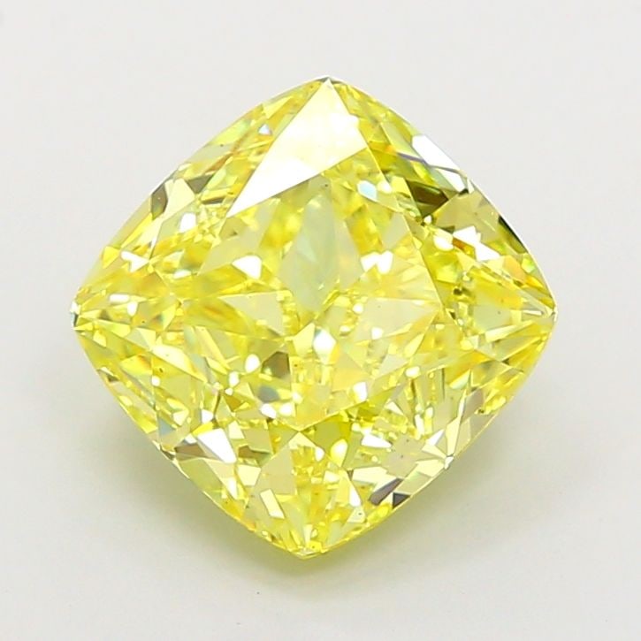 Loose Diamond - CUSHION MODIFIED 4.6ct Fancy Vivid Yellow VS1: Loose Diamond - CUSHION MODIFIED 4.6ct Fancy Vivid Yellow VS1 Source: This is a real non-mined Diamond that has been grown in a lab Shape: CUSHION MODIFIED Carats: 4.6 Color: Fancy Vivid Yellow Certif