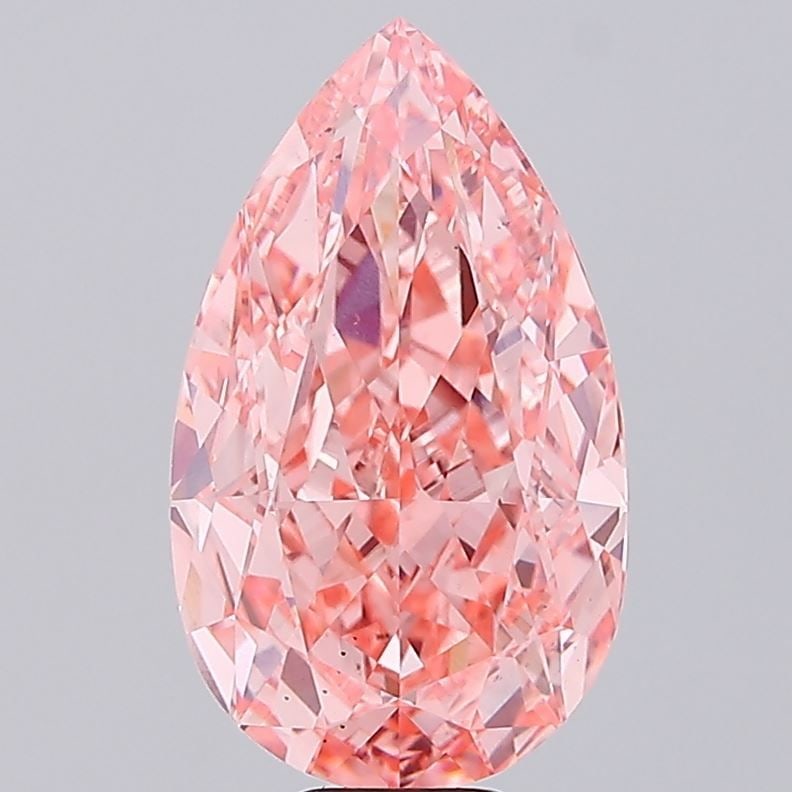 Loose Diamond - PEAR 12.06ct Fancy Vivid Pink VS2 (1 of 1)