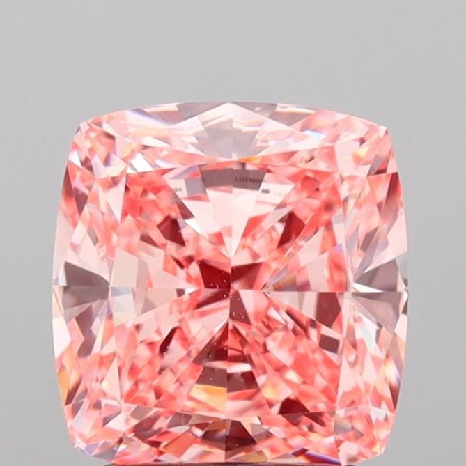 Loose Diamond - CUSHION MODIFIED 2.07ct Fancy Vivid Pink VVS2: Loose Diamond - CUSHION MODIFIED 2.07ct Fancy Vivid Pink VVS2 Source: This is a real non-mined Diamond that has been grown in a lab Shape: CUSHION MODIFIED Carats: 2.07 Color: Fancy Vivid Pink Certifi