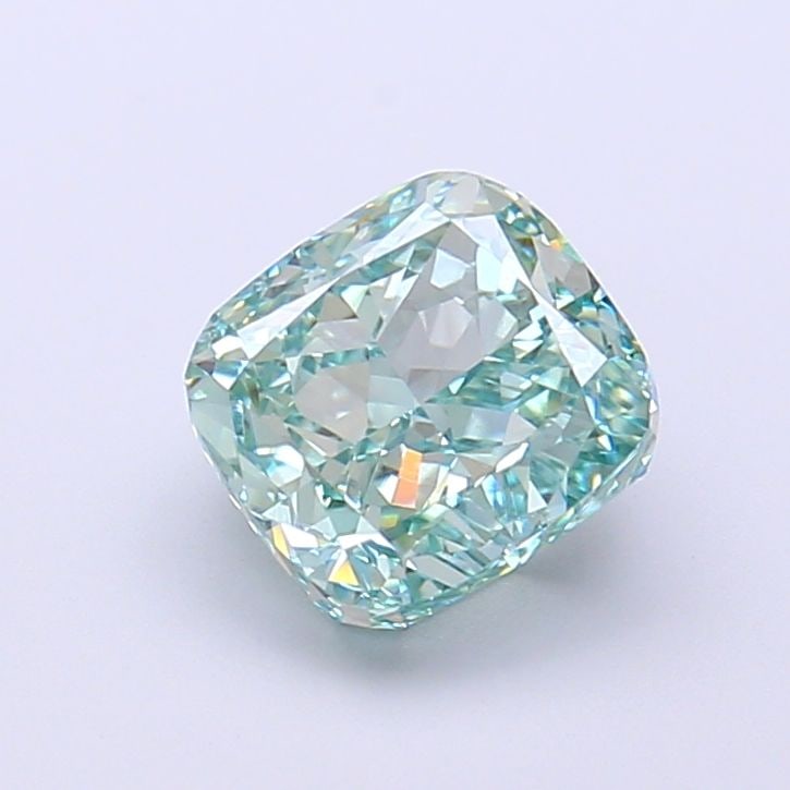 Loose Diamond - CUSHION MODIFIED 2.01ct Fancy Vivid Green VVS2: Loose Diamond - CUSHION MODIFIED 2.01ct Fancy Vivid Green VVS2 Source: This is a real non-mined Diamond that has been grown in a lab Shape: CUSHION MODIFIED Carats: 2.01 Color: Fancy Vivid Green Certi