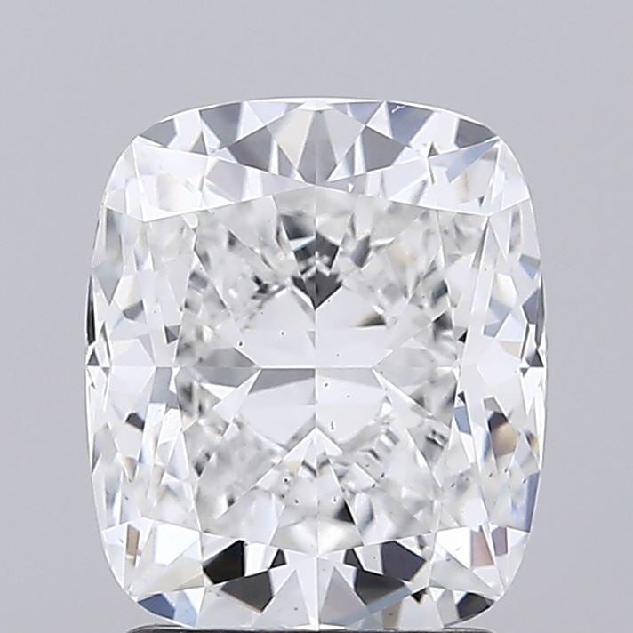 Loose Diamond - CUSHION 2.06ct E VS2: Loose Diamond - CUSHION 2.06ct E VS2 Source: This is a real non-mined Diamond that has been grown in a lab Shape: CUSHION Carats: 2.06 Color: E Clarity: VS2 Certification: IGI Condition: Pre-Owned PLE