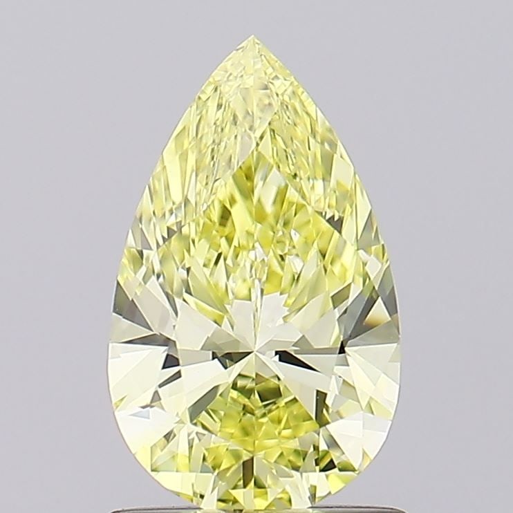 Loose Diamond - PEAR 1.0ct Fancy Yellow VS1: Loose Diamond - PEAR 1.0ct Fancy Yellow VS1 Source: This is a real non-mined Diamond that has been grown in a lab Shape: PEAR Carats: 1.0 Color: Fancy Yellow Certification: IGI Video: Video Link