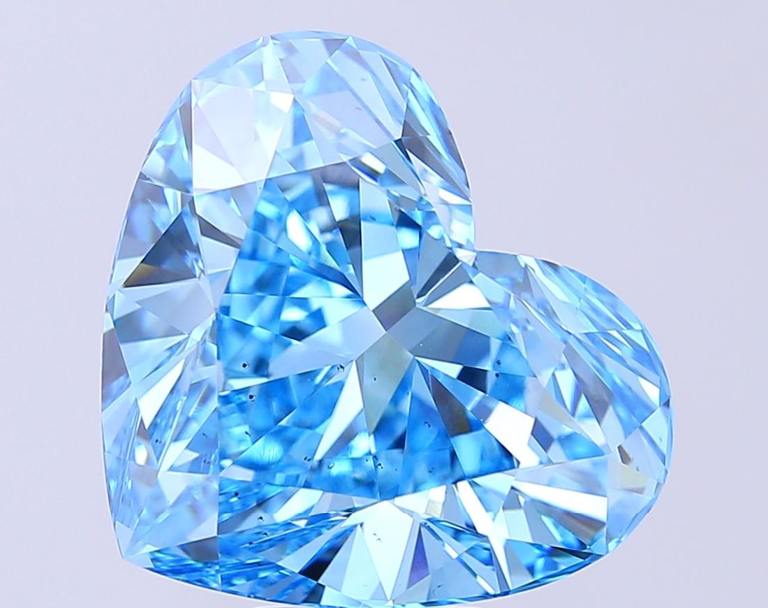 Loose Diamond - HEART 13.13ct Fancy Vivid Blue VS2: Loose Diamond - HEART 13.13ct Fancy Vivid Blue VS2 Source: This is a real non-mined Diamond that has been grown in a lab Shape: HEART Carats: 13.13 Color: Fancy Vivid Blue Certification: IGI Video: