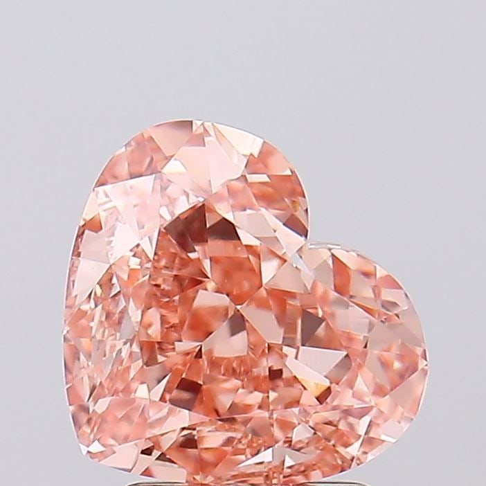 Loose Diamond - HEART 2.8ct Fancy Intense Brownish Orange VVS2: Loose Diamond - HEART 2.8ct Fancy Intense Brownish Orange VVS2 Source: This is a real non-mined Diamond that has been grown in a lab Shape: HEART Carats: 2.8 Color: Fancy Intense Brownish Orange Certi