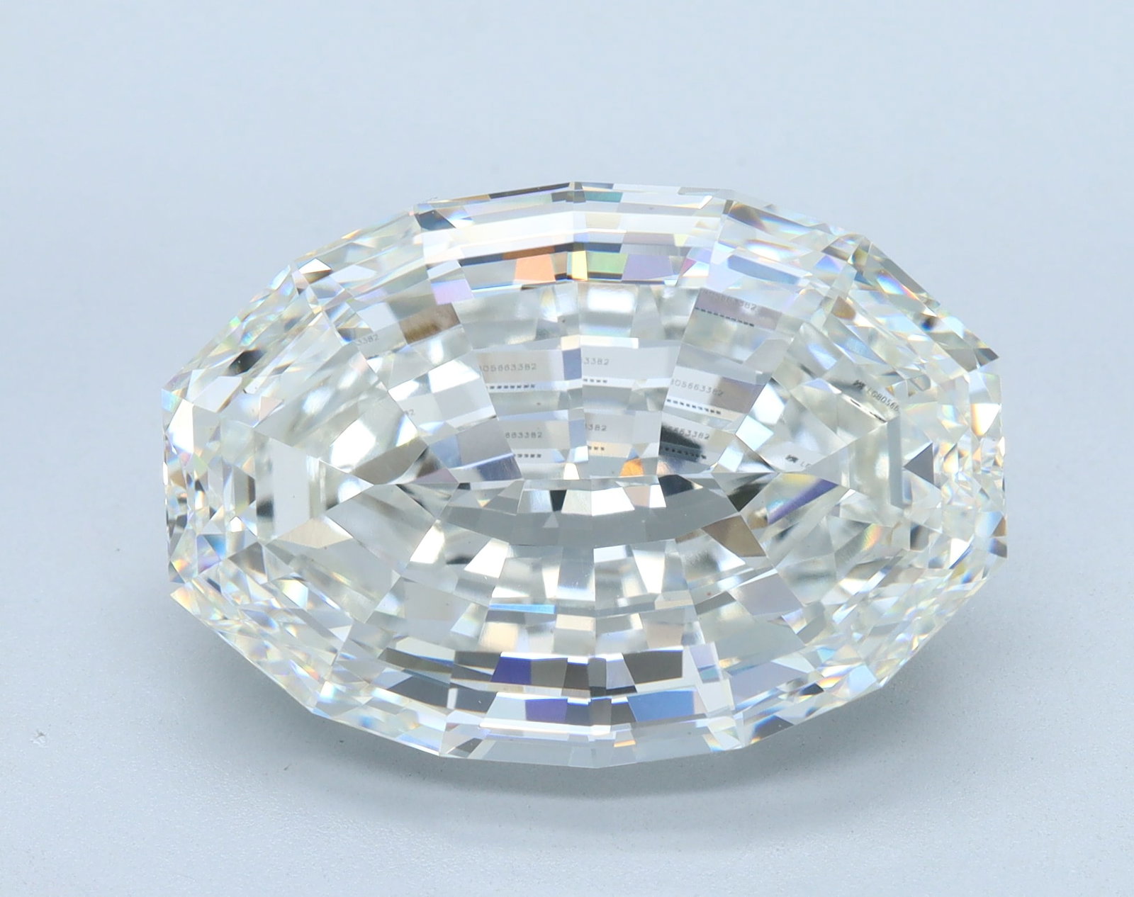 Loose Diamond - OVAL STEP CUT 14.69ct G VVS2: Loose Diamond - OVAL STEP CUT 14.69ct G VVS2 Source: This is a real non-mined Diamond that has been grown in a lab Shape: OVAL STEP CUT Carats: 14.69 Color: G Clarity: VVS2 Certification: IGI Conditio