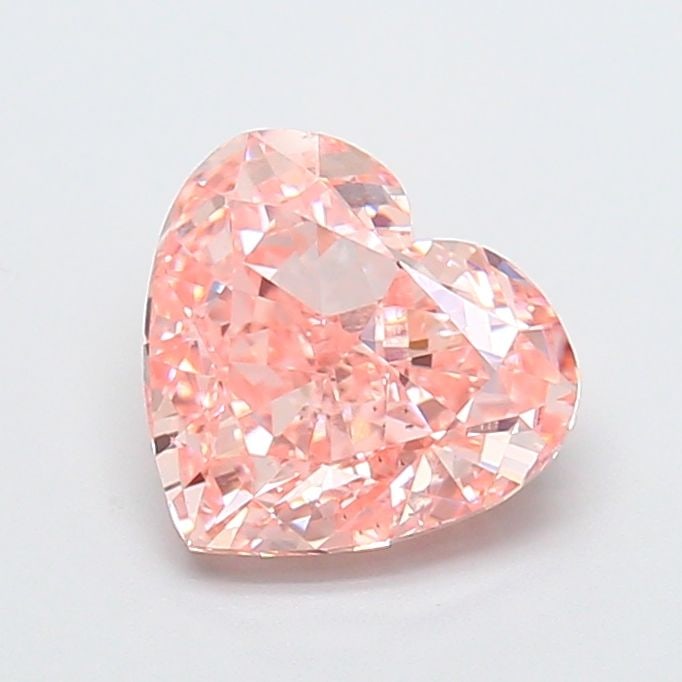 Loose Diamond - HEART 2.05ct Fancy Vivid Pink VS1: Loose Diamond - HEART 2.05ct Fancy Vivid Pink VS1 Source: This is a real non-mined Diamond that has been grown in a lab Shape: HEART Carats: 2.05 Color: Fancy Vivid Pink Certification: IGI Video: