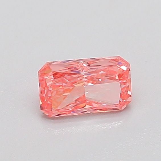 Loose Diamond - RADIANT 0.38ct Fancy Vivid Pink VS1: Loose Diamond - RADIANT 0.38ct Fancy Vivid Pink VS1 Source: This is a real non-mined Diamond that has been grown in a lab Shape: RADIANT Carats: 0.38 Color: Fancy Vivid Pink Certification: IGI Video: